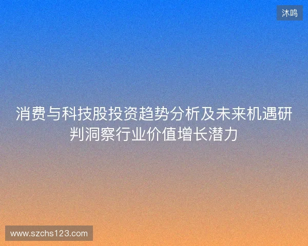 消费与科技股投资趋势分析及未来机遇研判洞察行业价值增长潜力